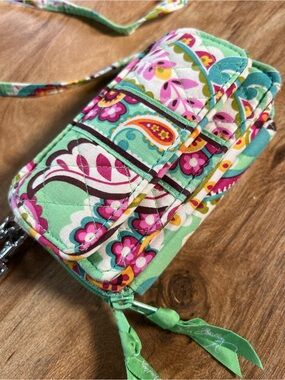 Vera Bradley TUTTI FRUITI Double Zip Wallet Crossbody Purse - Retired Pattern